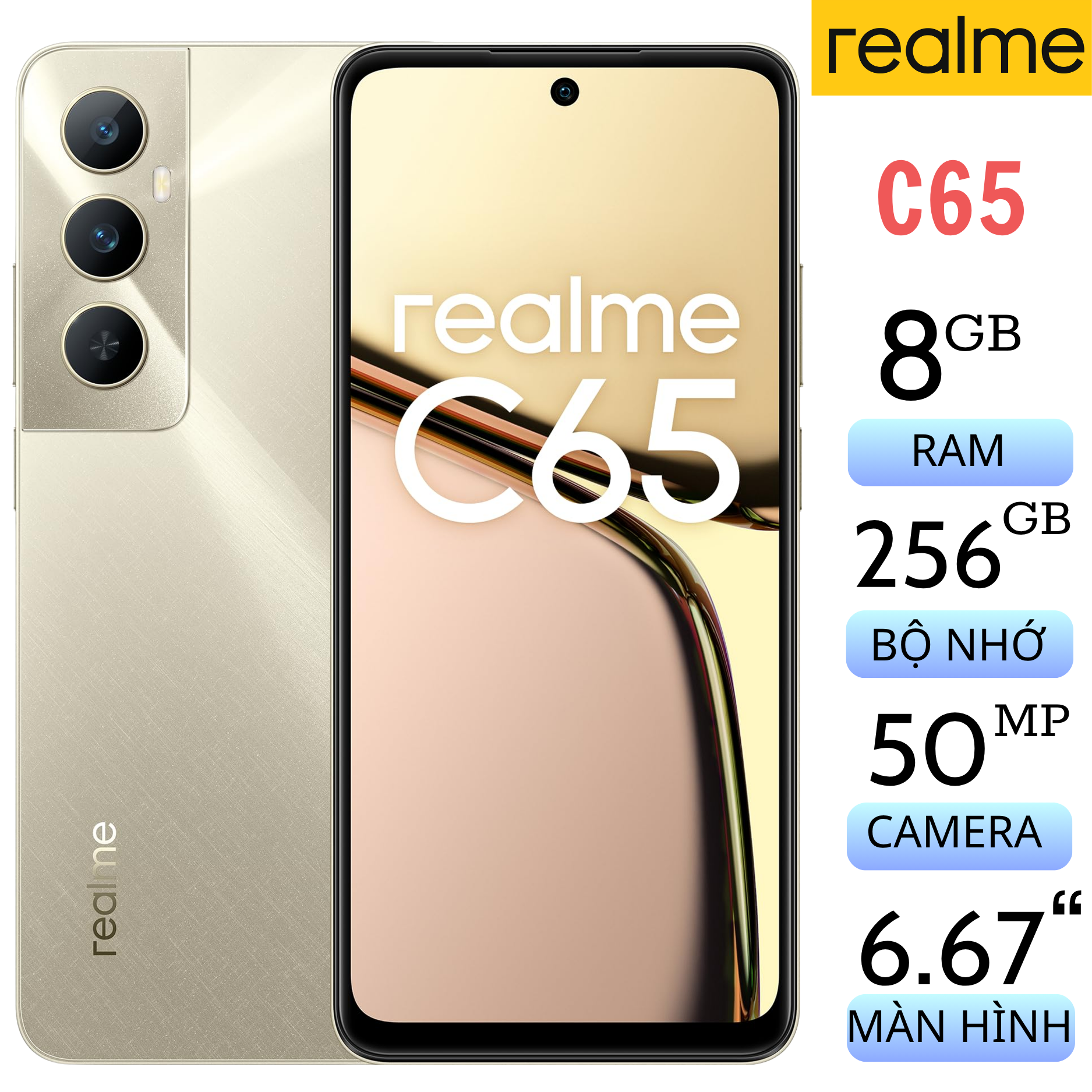 Realme C65 8GB/256GB Fullbox Realme C65 8GB/256GB Fullbox
