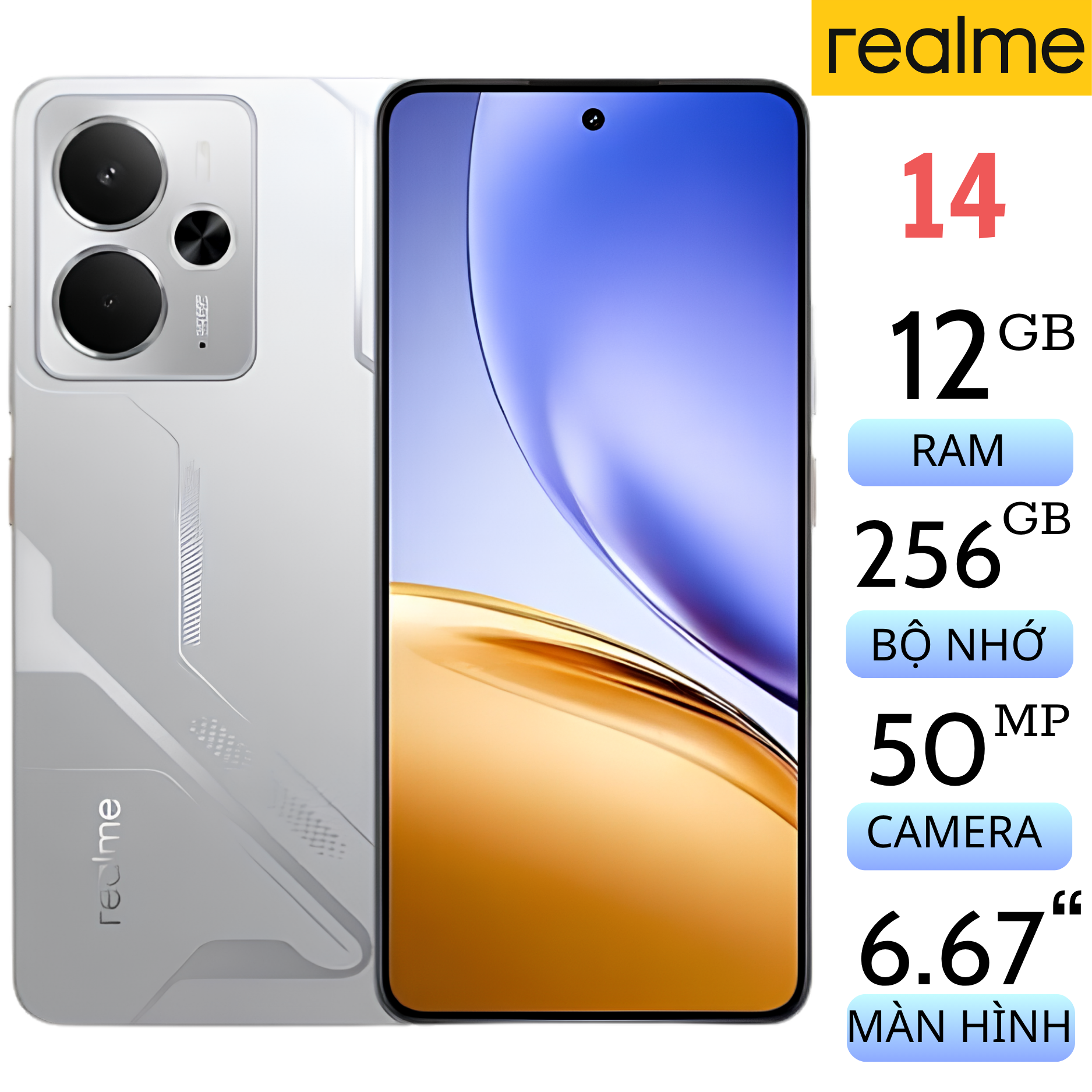 Realme 14 5G 12GB/256GB Fullbox Realme 14 5G 12GB/256GB Fullbox