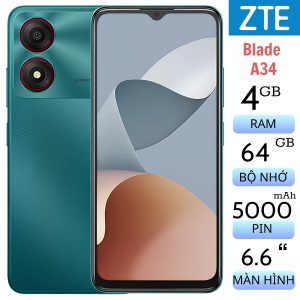 ZTE Blade A34 4GB/64GB Fullbox