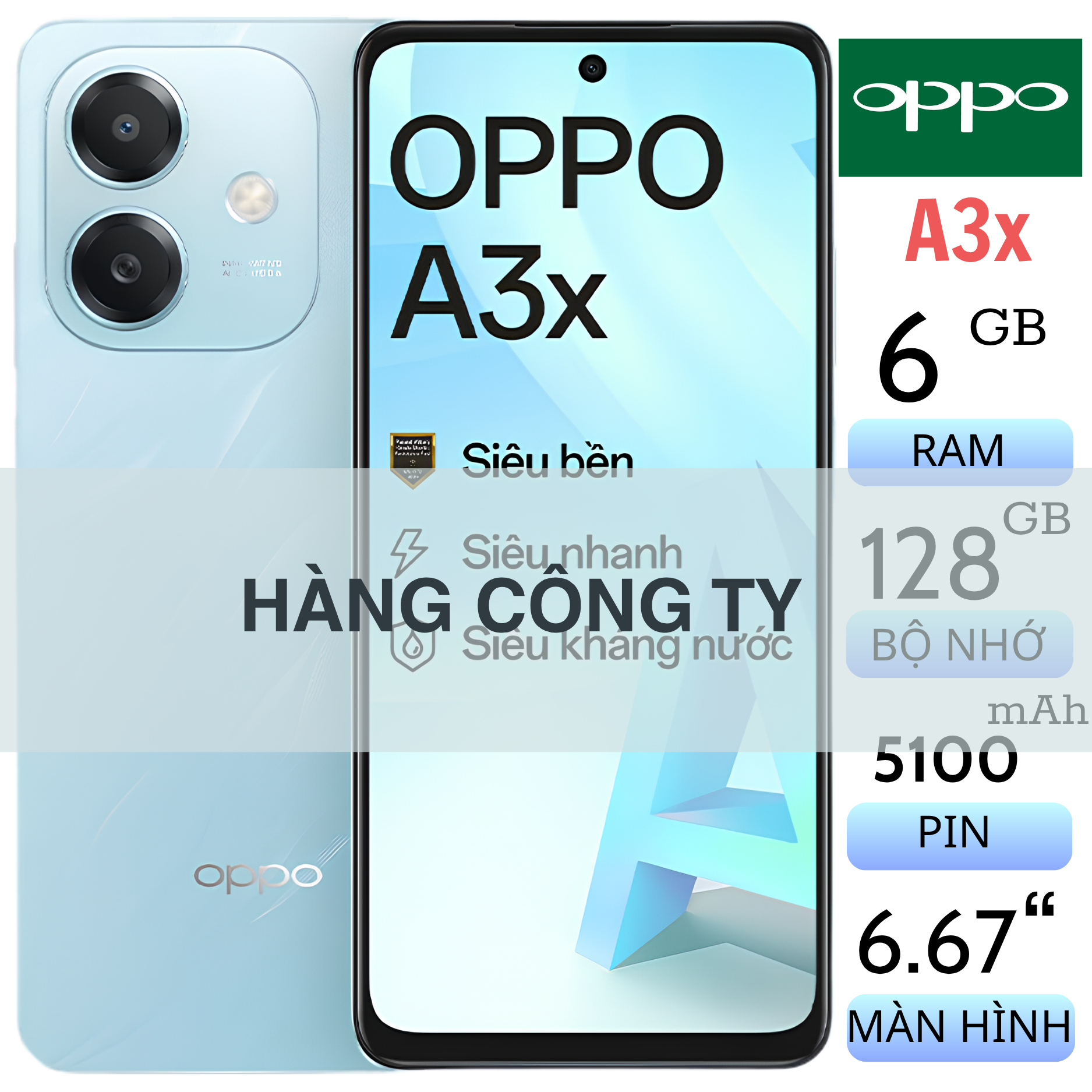 Oppo A3x Fullbox (Hàng Công Ty) Oppo A3x Fullbox (Hàng Công Ty)