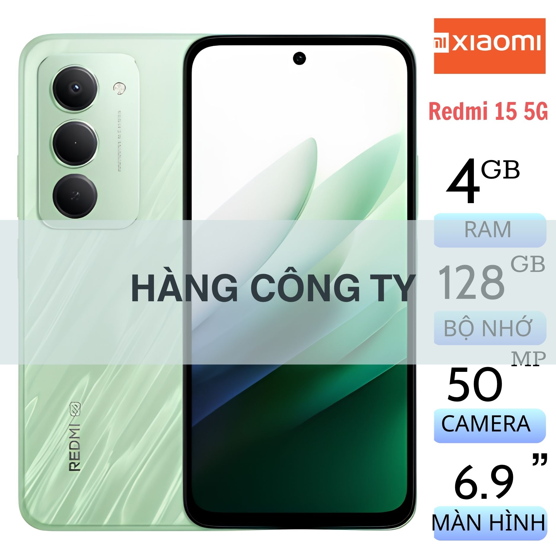 Xiaomi Redmi 15 5G 4GB/128GB Fullbox (Hàng Công Ty)