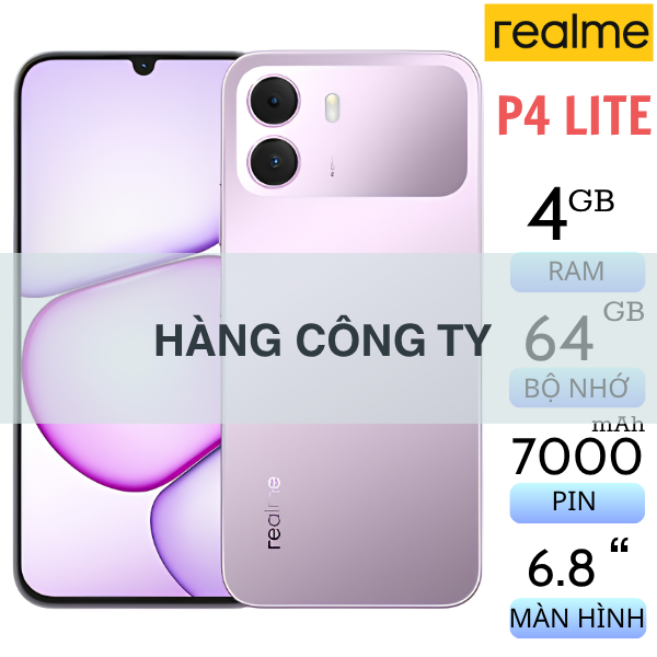 Realme P4 Lite 4GB/64GB Fullbox (Hàng Công Ty) Realme P4 Lite 4GB/64GB Fullbox (Hàng Công Ty)